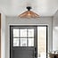 Carta 1-light ceiling light- black with rope