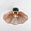 Carta 1-light ceiling light- black with rope