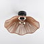 Carta 1-light ceiling light- black with rope