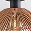 Carta 1-light ceiling light- black with rope