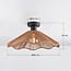 Carta 1-light ceiling light- black with rope