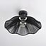 Carta 1-light ceiling light - black with black rope