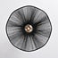 Carta 1-light ceiling light - black with black rope