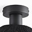 Carta 1-light ceiling light - black with black rope