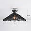 Carta 1-light ceiling light - black with black rope