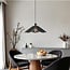 Artigo 1-light pendant light - black with black rope