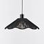 Artigo 1-light pendant light - black with black rope