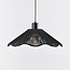 Black pendant lamp with braided rope - Artigo
