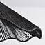 Artigo 1-light pendant light - black with black rope