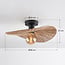 Ceiling lamp Satu in woven raffia paper