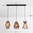 Intan 3-light pendant light - rope