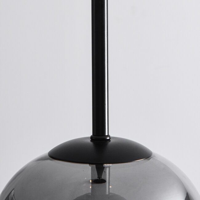Pendant light Topel bell jar shape - smoked glass