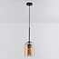 Cloche shape pendant light Topel - amber glass