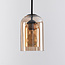 Pendant light Topel bell jar shape - amber glass