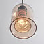 Cloche shape pendant light Topel - amber glass