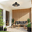 Outdoor lamp Woven in black woven rope, IP54