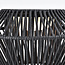 Solar table lamp with braided cord and 3 dimmer settings, Black - Wovra