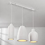 Modern Wabi-Sabi pendant lamp with stone effect White, 3-light - Iki