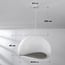 pendant light Urban Stone - white stone effect