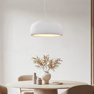 pendant light Kaoru - white stone effect