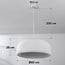 pendant light Kaoru - white stone effect