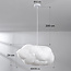 White cloud-shaped pendant lamp Kumo 60 cm – cloud lamp