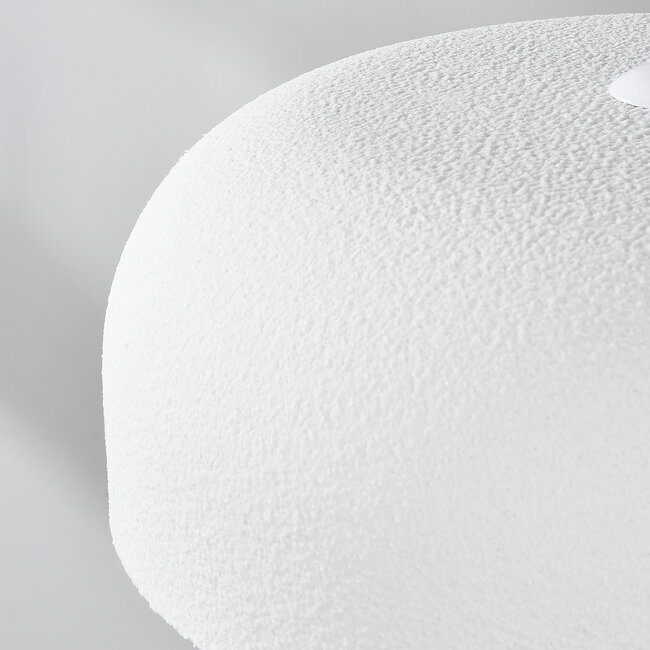 Minimalist Wabi-Sabi Hinoto pendant lamp with White stone effect - Ø40 cm