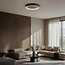 3-step dimmable ceiling lamp, Black with grey stone effect, Ø40, 18W