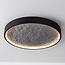3-step dimmable ceiling lamp, Black with grey stone effect, Ø40, 18W