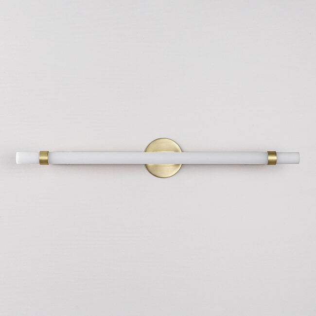 Sliding bathroom mirror light Optix in gold