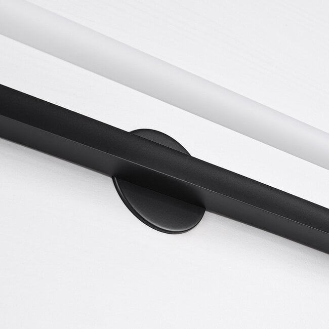 Sliding bathroom mirror light Optix in black