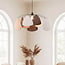 pendant light Floare - three-colour linen