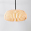 Minimalist linen pendant lamp, beige - Linte
