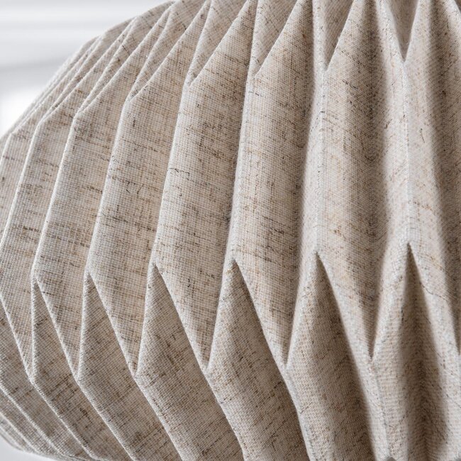 Minimalist linen pendant lamp, beige - Linte