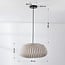 pendant light Linte - beige linen