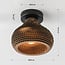 Papilla 1-light ceiling light - paper fibre