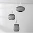 Zensa 3-light pendant light - white paper fibre