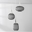 Zensa cardboard pendant lamp, 3-light - white