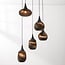 Filtra 5-light pendant light - paper fibre