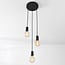 Illumine 3-light cord pendant - black