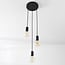 Illumine 3-light cord pendant - black