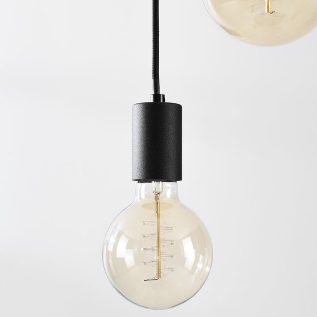 Illumine 3-light cord pendant - black