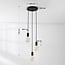 Illumine 3-light cord pendant - black