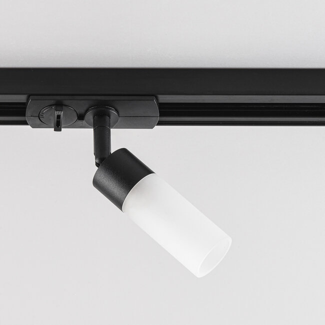 Black 1-phase Track spotlights Vexa with matt diffuser