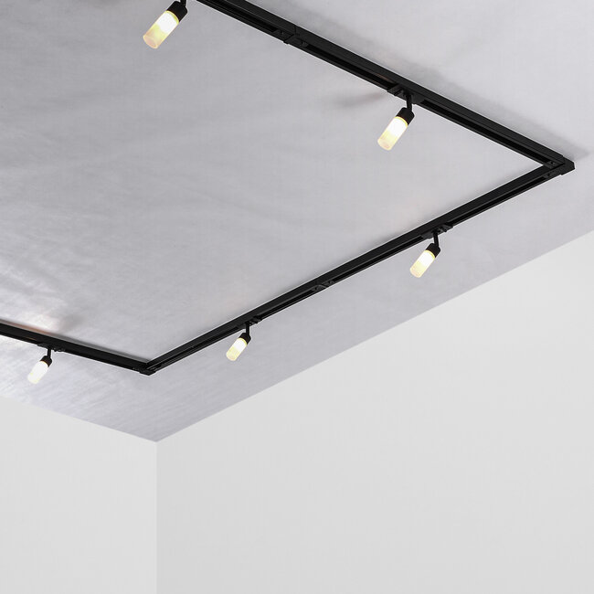 Black 1-phase Track spotlights Vexa with matt diffuser