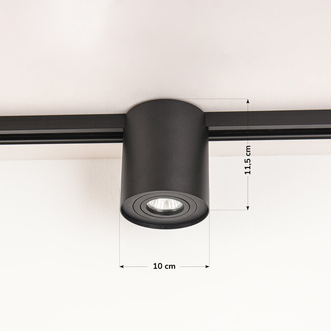 1-phase Track spotlights Zylo - Black
