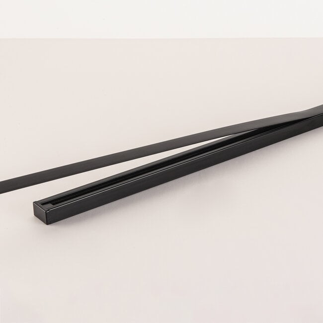 Cover cap 2 x 75 cm for 1-phase track lighting, black