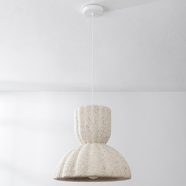 Modern Wabi-Sabi pendant lamp Soru 40 cm - terrazzo beige