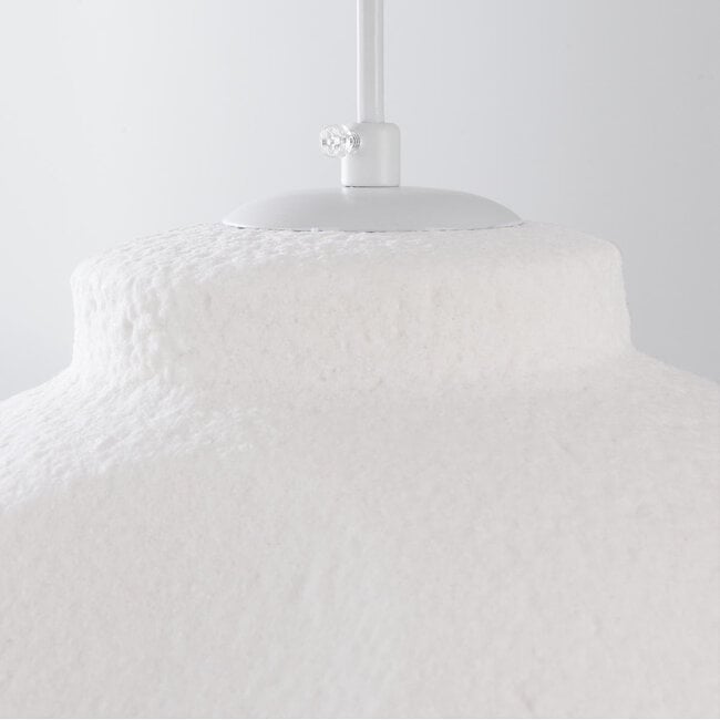 pendant light Iro - white stone effect