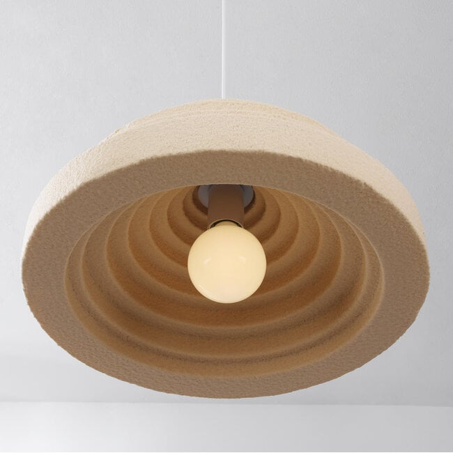 pendant light Amai - sandy beige stone effect